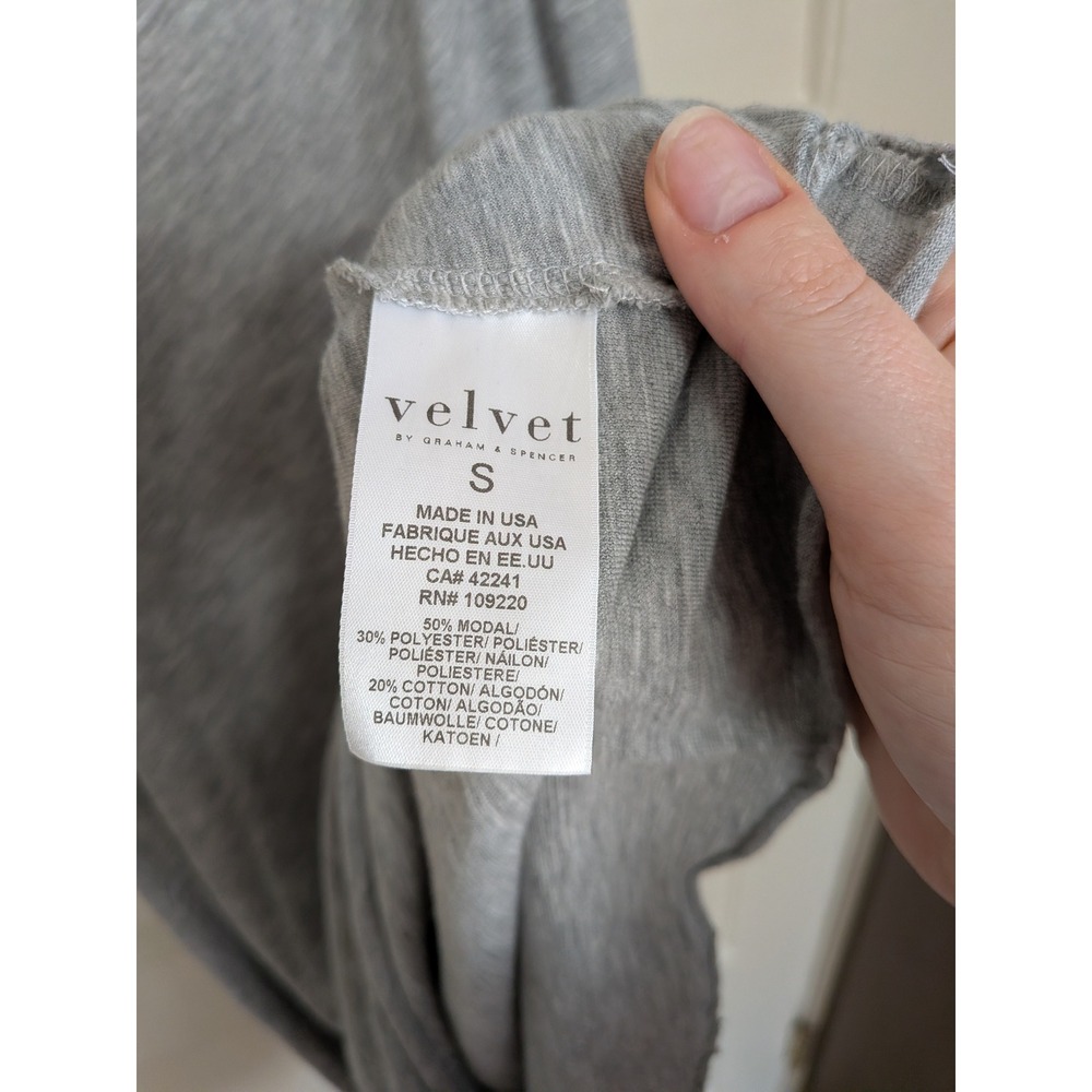 Velvet by Graham & Spencer Womens Gray Slub Knit Racerback Tank Midi Dress Small - Picture 3 of 5